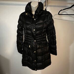 Michael Kors Black Puffer Coat with Hood - Women's Quilted Jacket